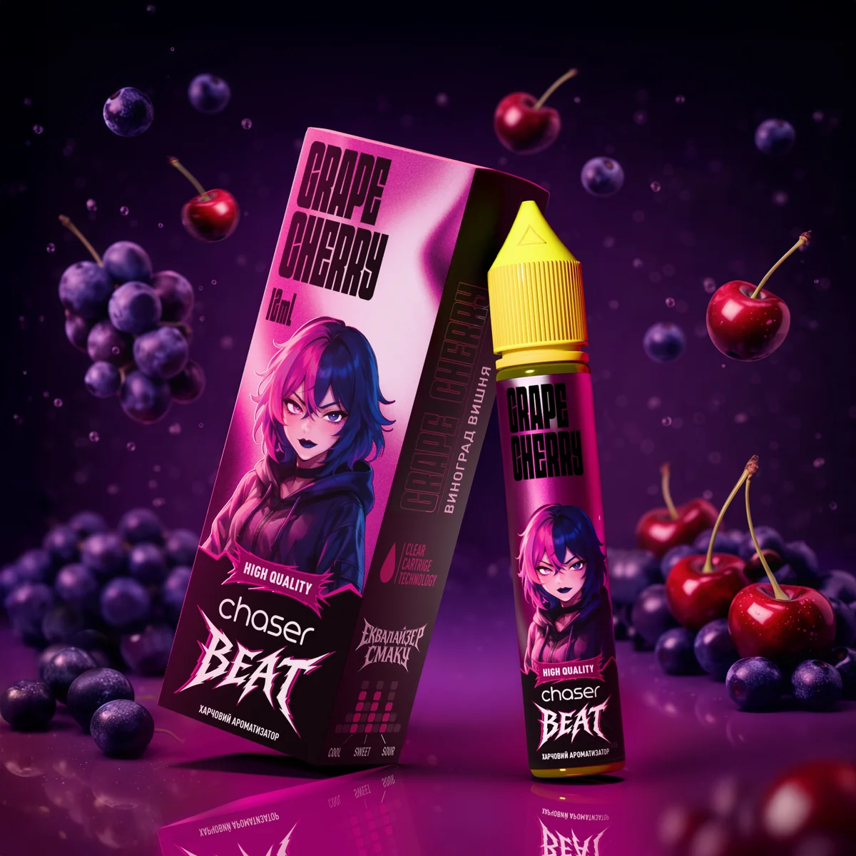 CHASER BEAT Grape Cherry 30мл
