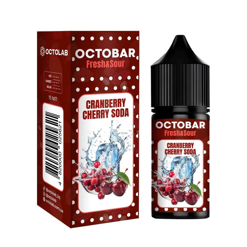 OCTOBAR Fresh&Sour Cranberry Cherry Soda 30мл