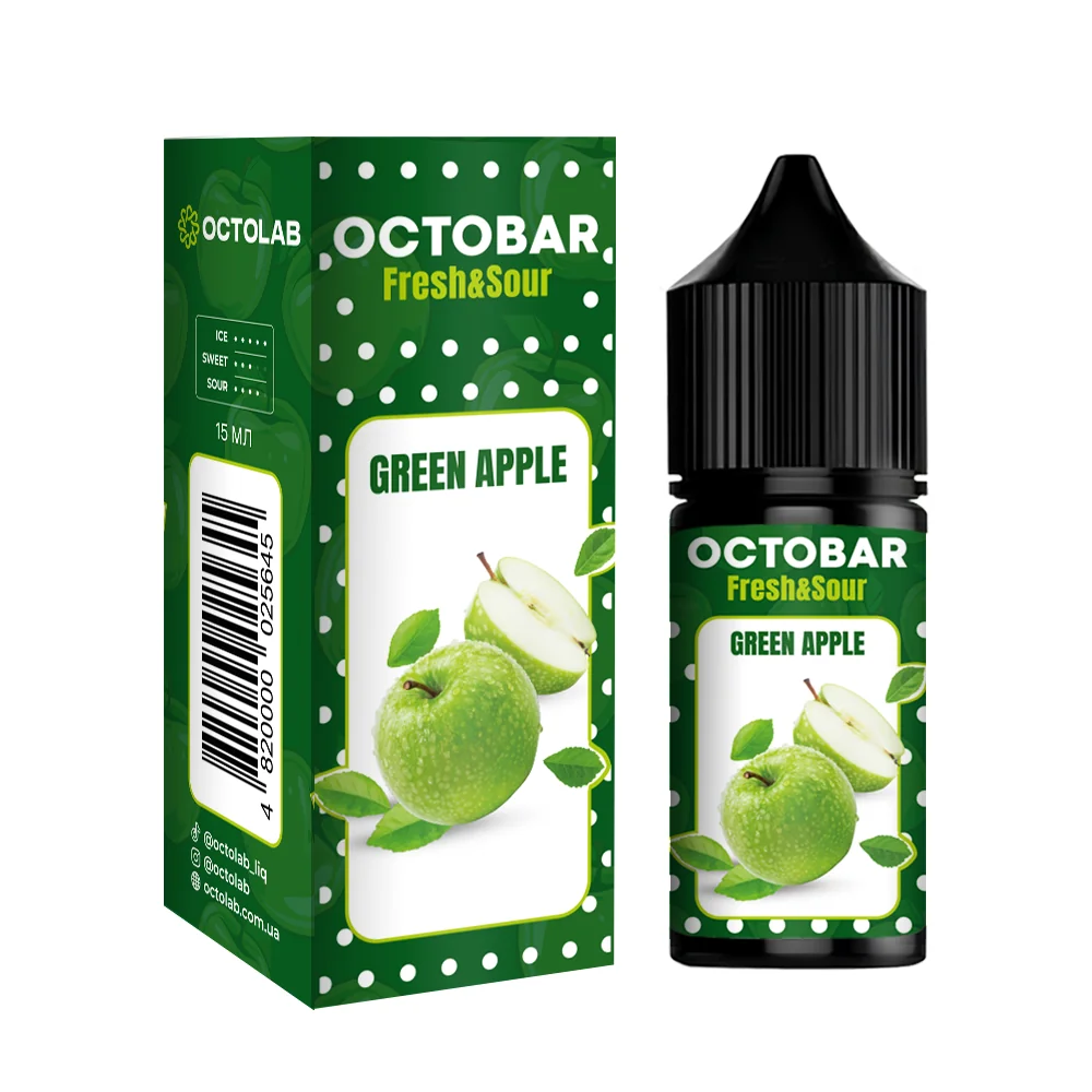 OCTOBAR Fresh&Sour Green Apple 30мл