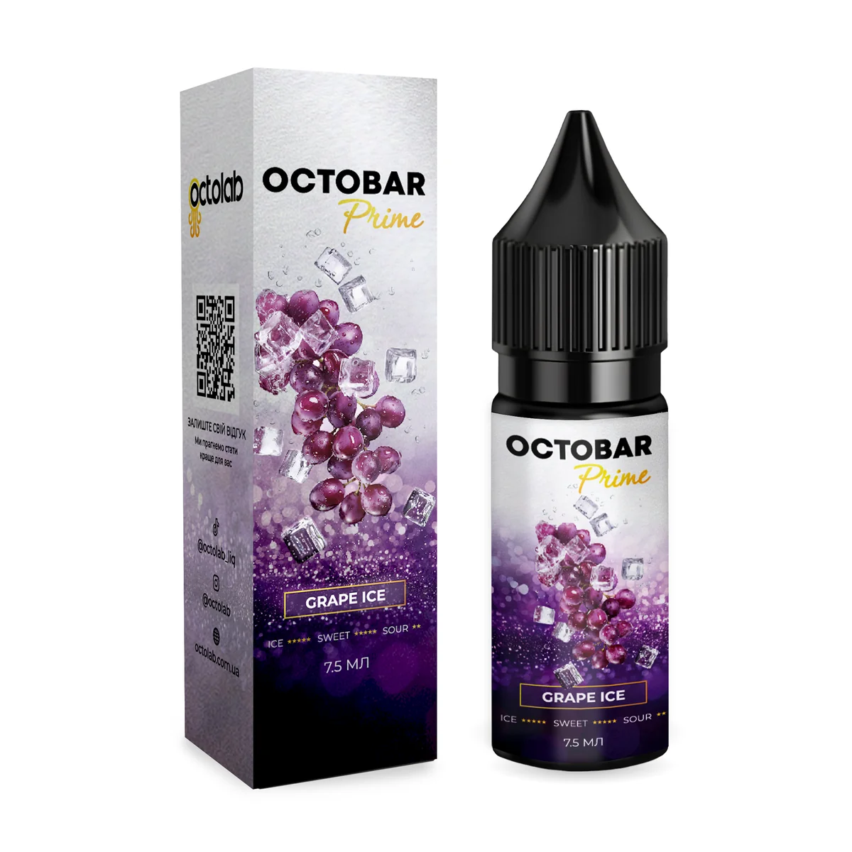 OCTOBAR PRIME Grape Ice 15мл