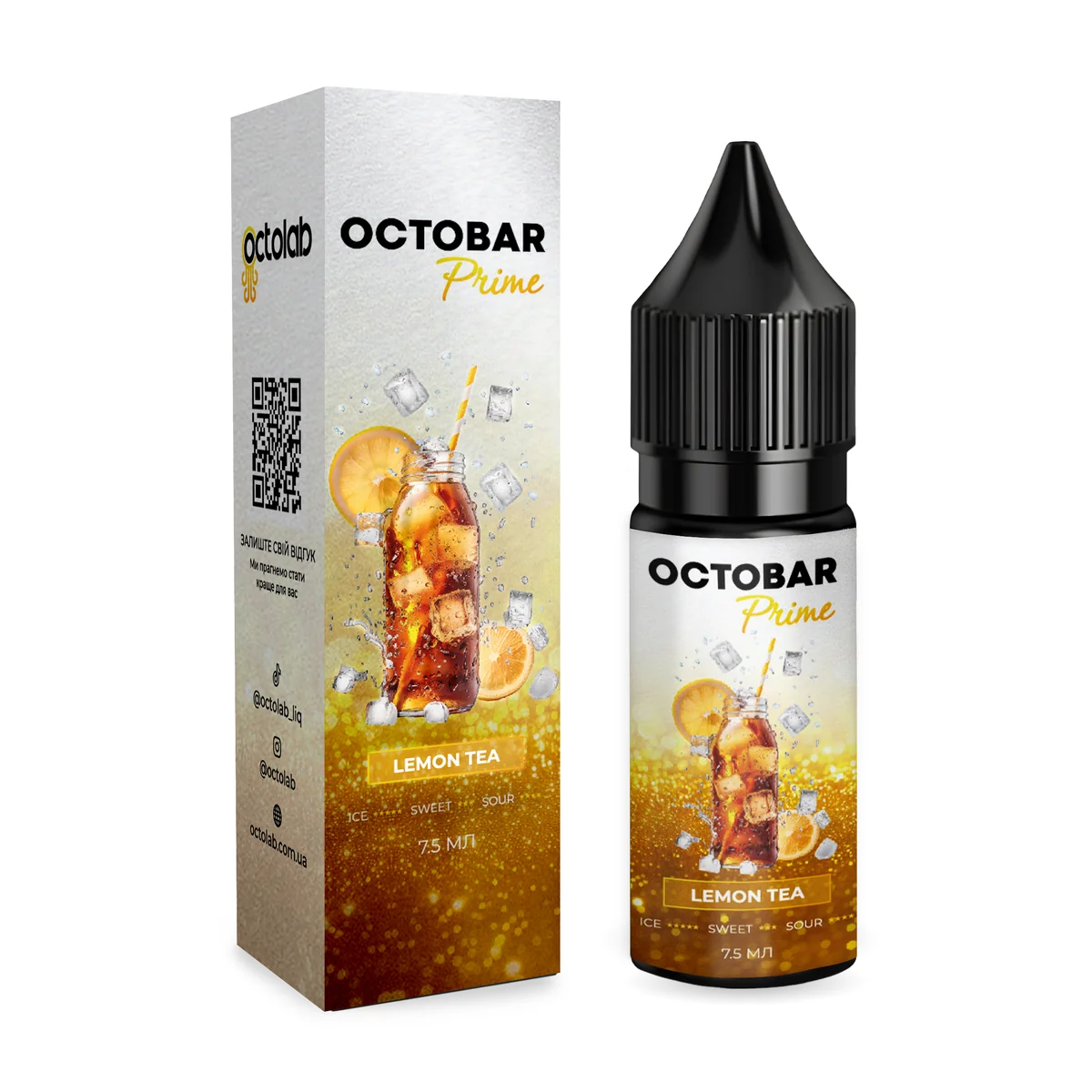 OCTOBAR PRIME Lemon Tea 15мл