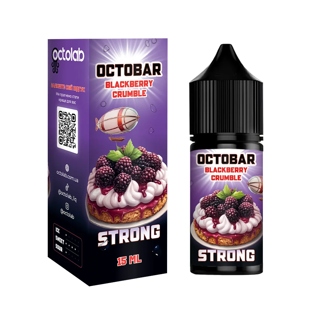 OCTOBAR STRONG Blackberry Crumble 30мл
