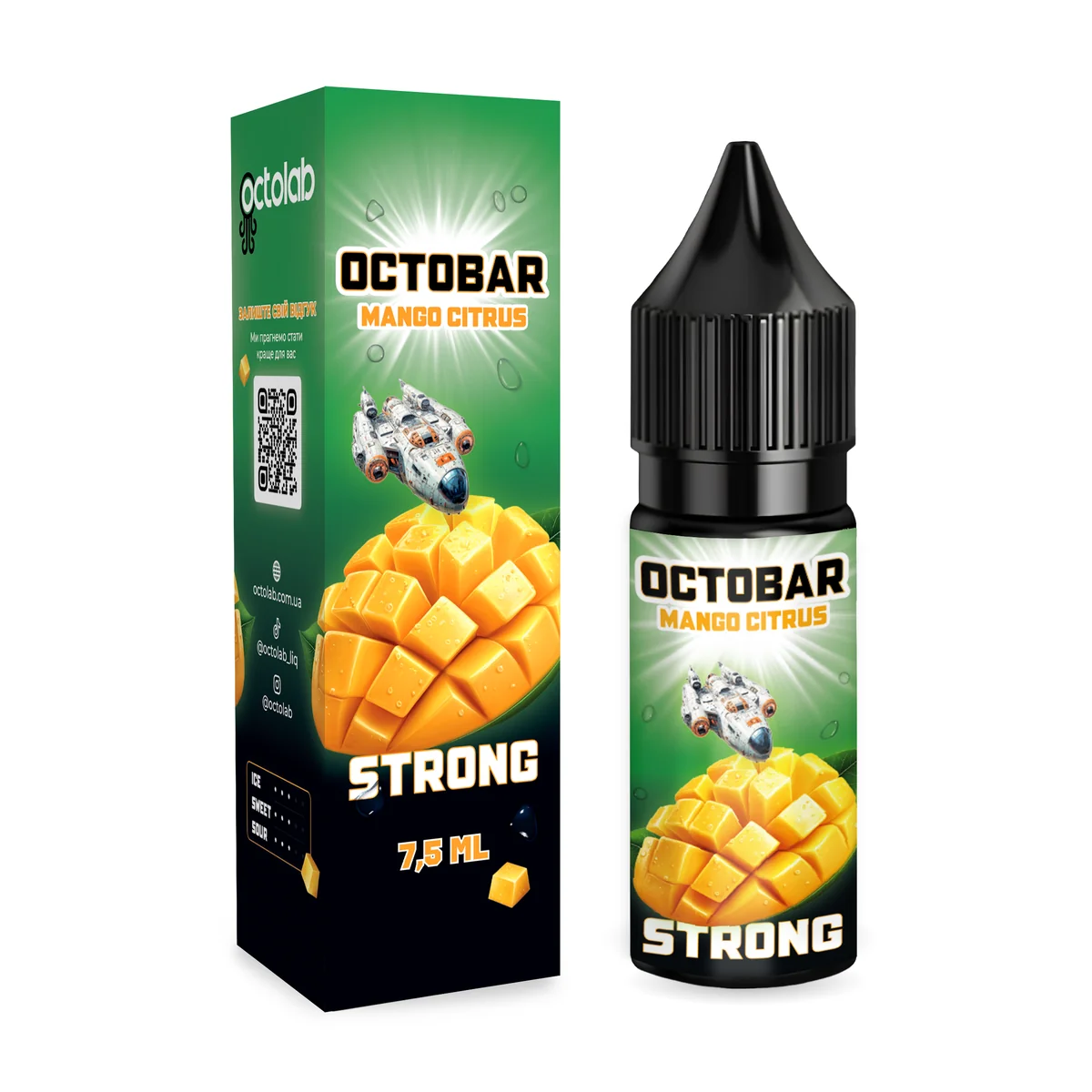 OCTOBAR STRONG Mango Citrus 15мл