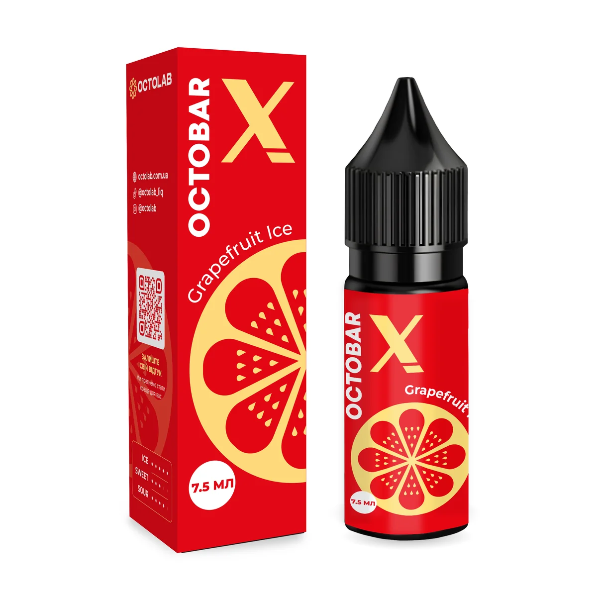 OCTOBAR X Grapefruit Ice 15мл